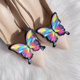 Rainbow butterfly shoe