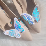 iridescent butterfly shoe clip