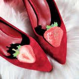Strawberries shoe clips 