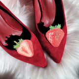 Strawberries shoe clip, shoe accessories