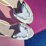 butterfly bride shoe