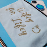 Personalized cosmetic bag with initial and name | small, large and as a set | Make-up bag | Beautybag | Cosmetic bags | Toilet bags