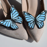 monarch butterfly shoe clip, wedding shoe accessories
