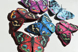 Peacock Butterfly shoe clips, bridal shoe, bridesmaids shoe accessories