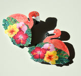 shoe clips flamingo wedding accessories