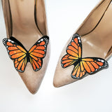 monarch butterfly shoe, wedding accessories