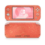 Coral pink Nintendo Switch Lite, animal crossing, Nintendo glitter skin 