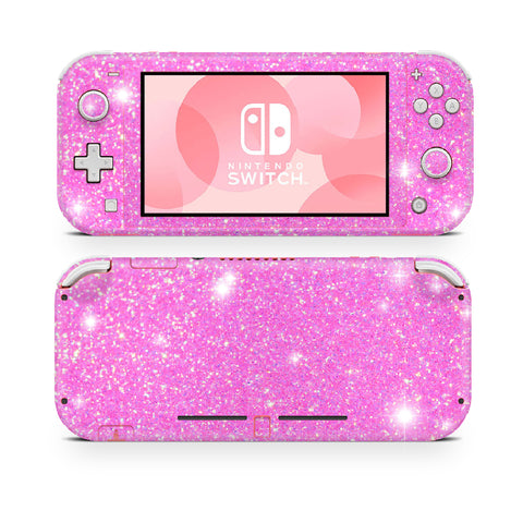 Pink Glitter sticker for Nintendo Switch Lite wraps decal