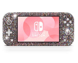 Rose gold glitter skin wrap sticker for Nintendo Switch Lite