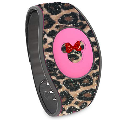 Magic Band Cheetah skins cover REAL Glitter Magic band 2.0 Tiger, Leopard decal skins stickers, Magic band decals wrap, wraps for magic band 2.0