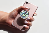 Iridescent Silver diamond Sparkle Gamestone 3D decal stickerfor popsockets, phone holder, tablet, iPad holder