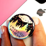 Sticker for popsocket, x-files decal, popsockets iwant to believe
