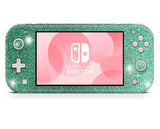 Watergreen glitter skin wrap sticker for Nintendo Switch Lite