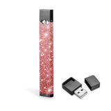 Rose gold glitter skin for JUUL, JUUL wrap, decal stickers for juul
