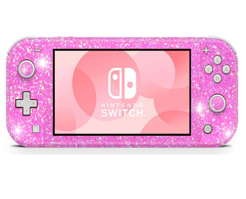 Nintendo Switch Lite wraps , sticker, decal pink glitter