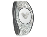 Silver glitter decal for Magic Band 2