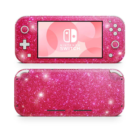 raspberry glitter skin for Nintendo Switch Lite