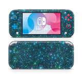 Nintendo Switch Lite wraps , sticker, decal night blue holo glitter