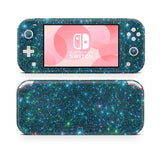 blue glitter skin wrap sticker for Nintendo Switch Lite